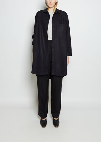 Wool No 5 Midi Shirt Jacket