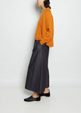Deep Raglan Easy Sweater — Burnt Orange
