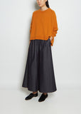 Deep Raglan Easy Sweater — Burnt Orange
