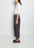 Linen Pullon Trouser — Charcoal