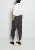 Linen Pullon Trouser — Charcoal