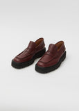 Platform Loafers — Bordeaux