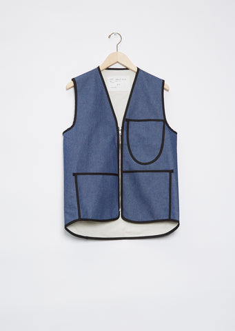 Zip Vest — Blue