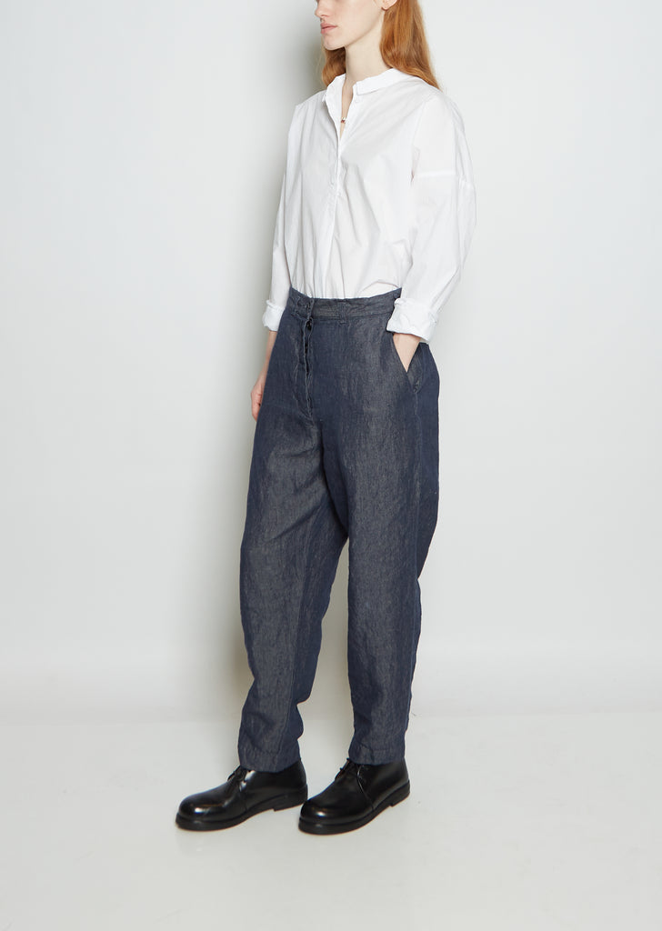 Jee Linen Denim Boyfriend Trouser