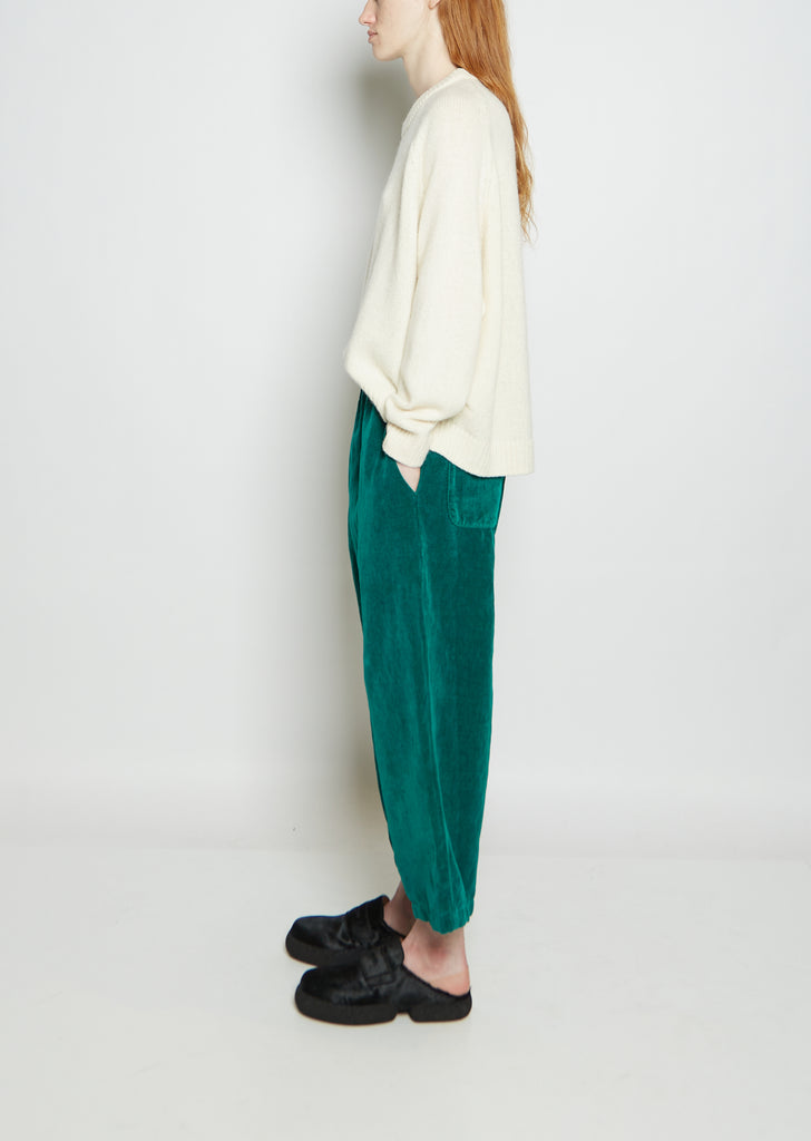 Tobba Cotton & Linen Velvet Worker Trouser