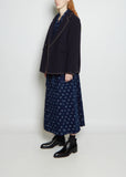 Wool Blend Boa Blanket Jacket