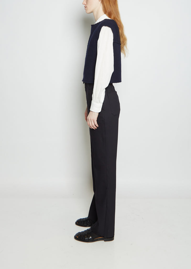 Recycled Wool & Cotton Buttoned Vest