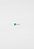 Deco Cilindro Ring — Green Agate
