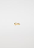 Deco Maxi Baguette Ring — Green Amethyst & Snow White