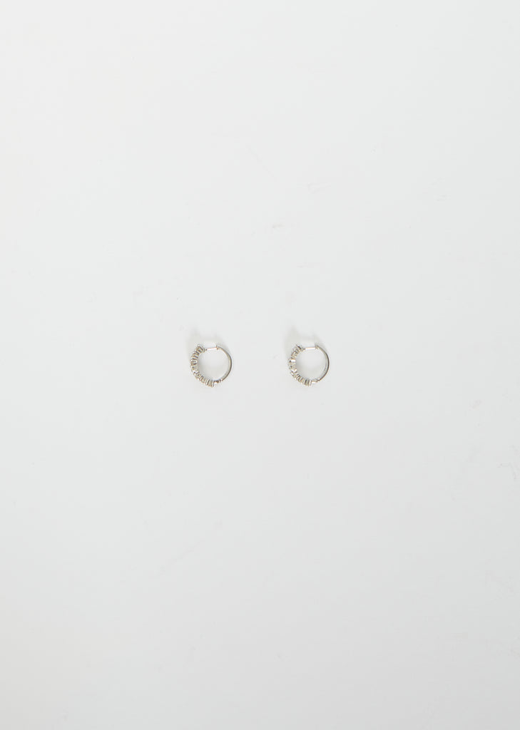 Diamond Rivulet Round Hoops