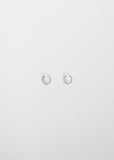 Diamond Rivulet Round Hoops