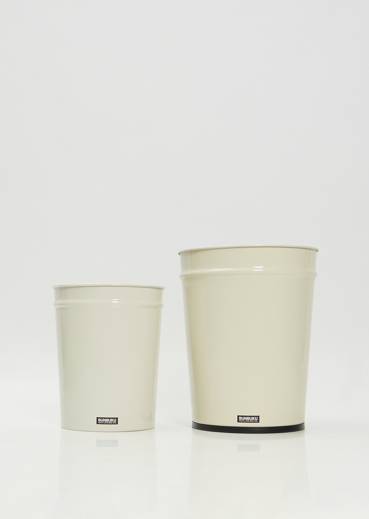 Large Waste Basket — Ivory
