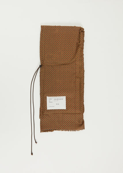 Vintage Motif Shawl — Gold Brown – La Garçonne