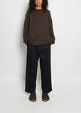Mood Front Cable Cashmere Sweater — Chocolate