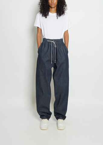 Denim Sweatpant Trouser