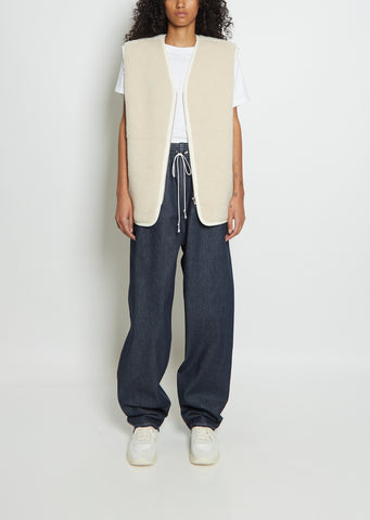 Wool & Cotton Fleece Vest