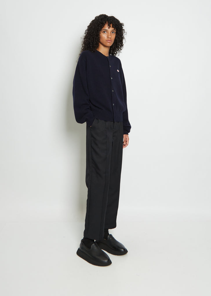 Wool Crewneck Cardigan