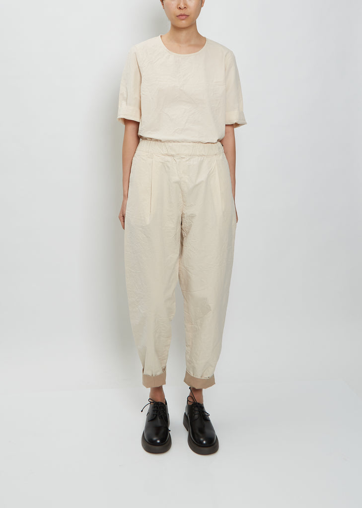 Verger Reversible Pant — Ivory/Beige