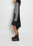 Wool Blend Button Up Dress