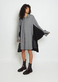 Wool Blend Button Up Dress