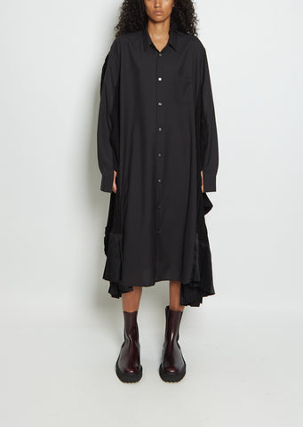 Wool Blend Shirt Dress