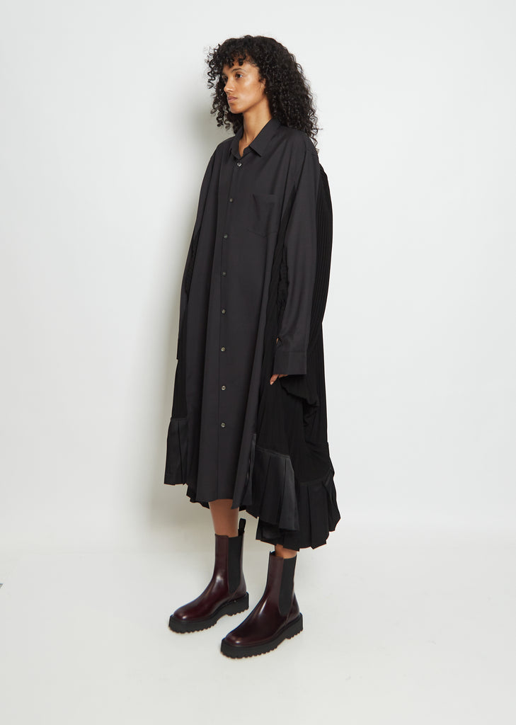 Wool Blend Shirt Dress
