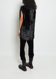 Wool Blend Leopard Sweater Vest
