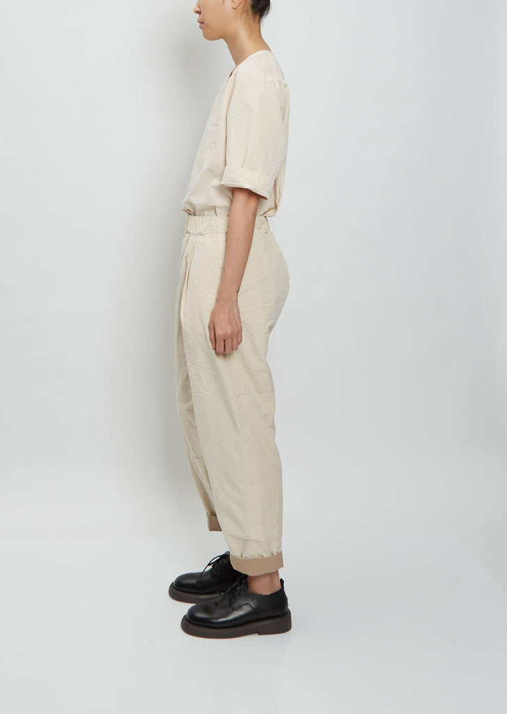 Verger Reversible Pant — Ivory/Beige