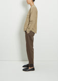 Long Sleeve Collarless Scout Shirt — Mouse