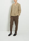 Long Sleeve Collarless Scout Shirt — Mouse