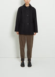 Wool Melton Shawl Collar Coat