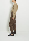 Cotton Rib Hem Sports Trousers
