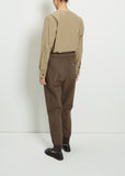 Cotton Rib Hem Sports Trousers