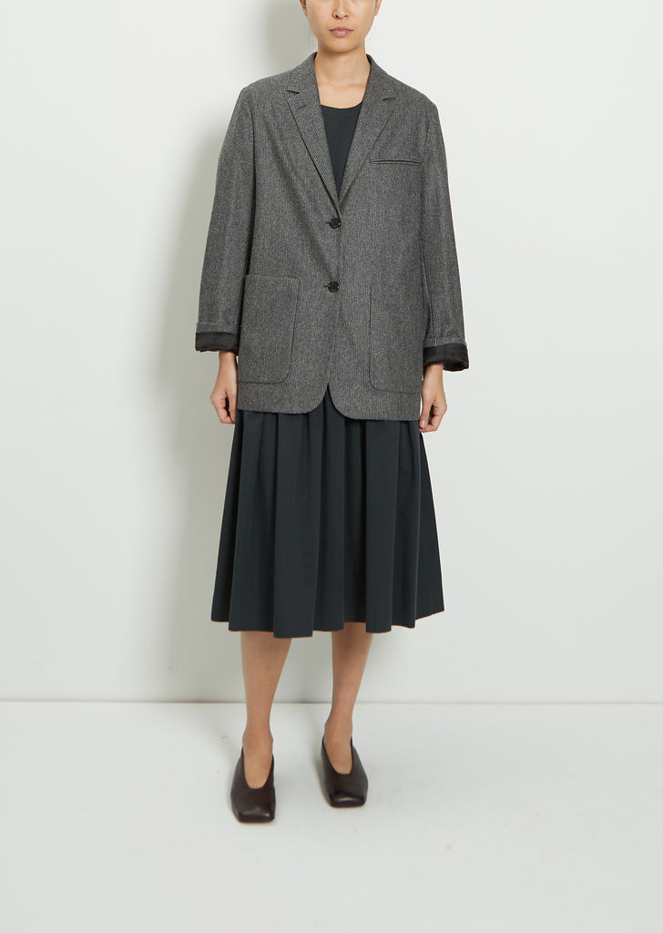 Wool Jet Pocket Blazer