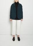 Wool Check Milly Jacket — Teal