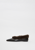 The Faux Fur Trim Ballerina