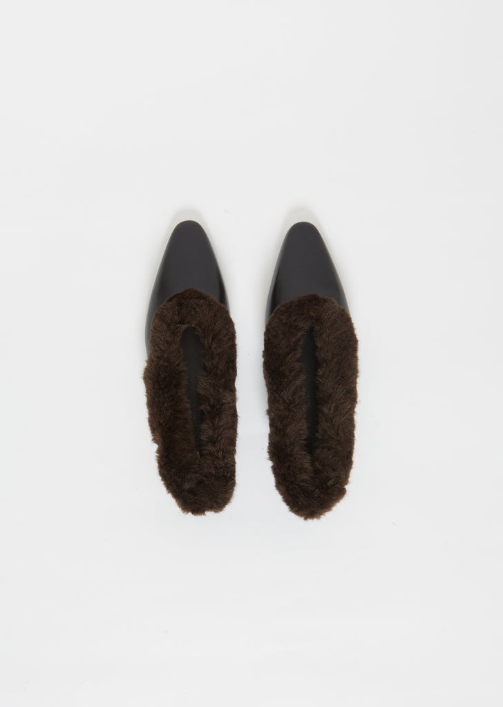 The Faux Fur Trim Ballerina