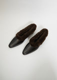 The Faux Fur Trim Ballerina