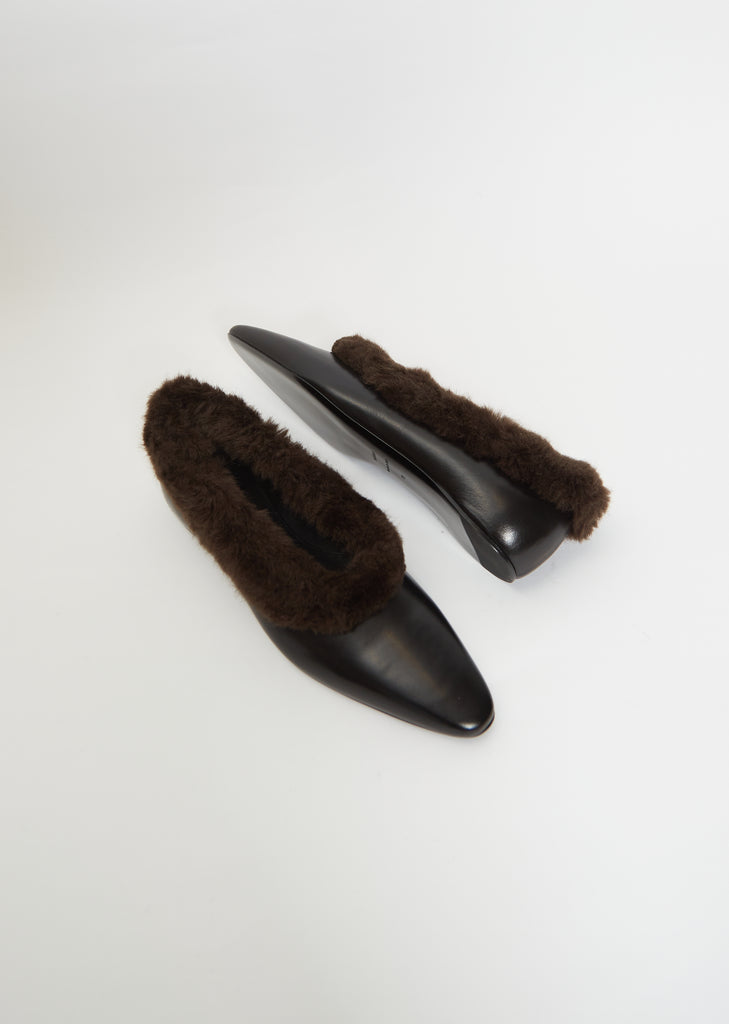 The Faux Fur Trim Ballerina