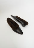 The Faux Fur Trim Ballerina