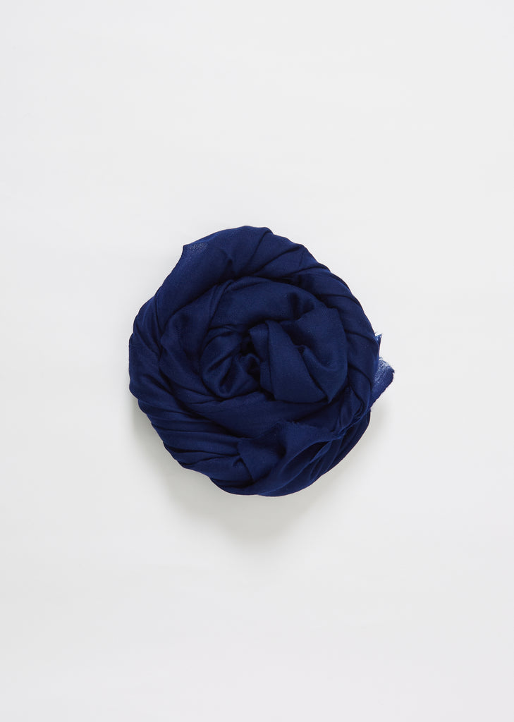 Cashmere Scarf — Denim Blue