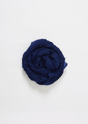 Cashmere Scarf — Denim Blue