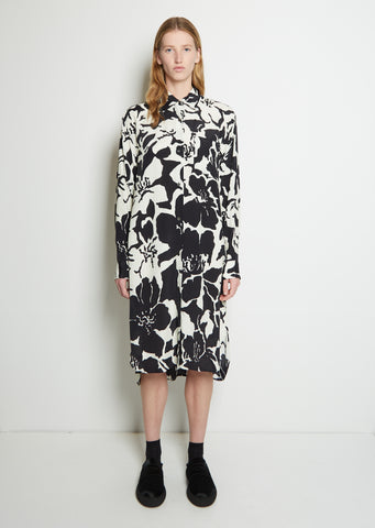 Dayley Short Printed Crepe Dress