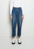 Denim Tuck Pants