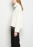 Wool Rib Knit Sweater — Bone