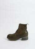 Leather Front Zip Boot PL1— Green