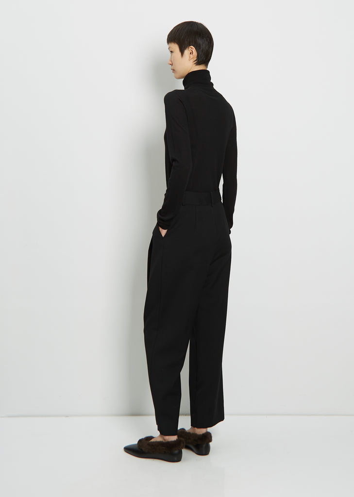 Deep Pleat Wool Trousers