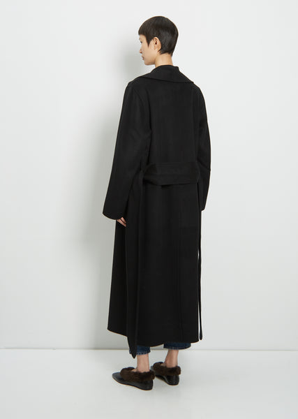 ORO Wool Robe Half Coat Black 韓国 コート レディース