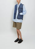 Zip Vest — Blue