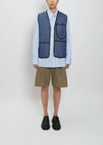 Zip Vest — Blue